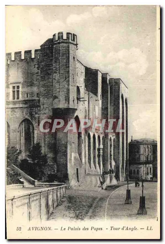 Avignon — O Palácio dos Papas - Torre de Ângulo — LL - Frente