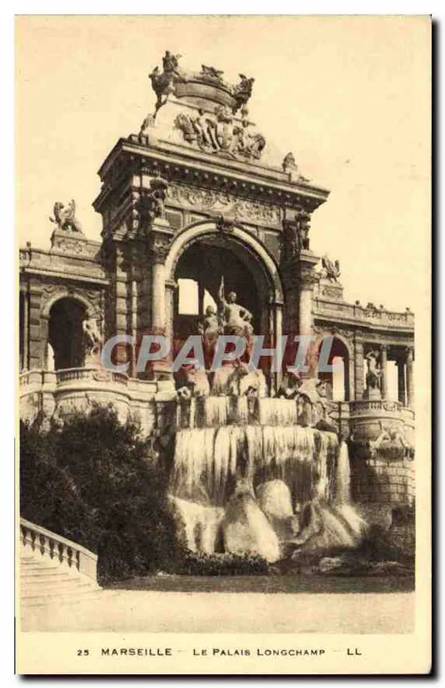 Marseille - O Palácio Longchamp — LL, n°25 - Frente