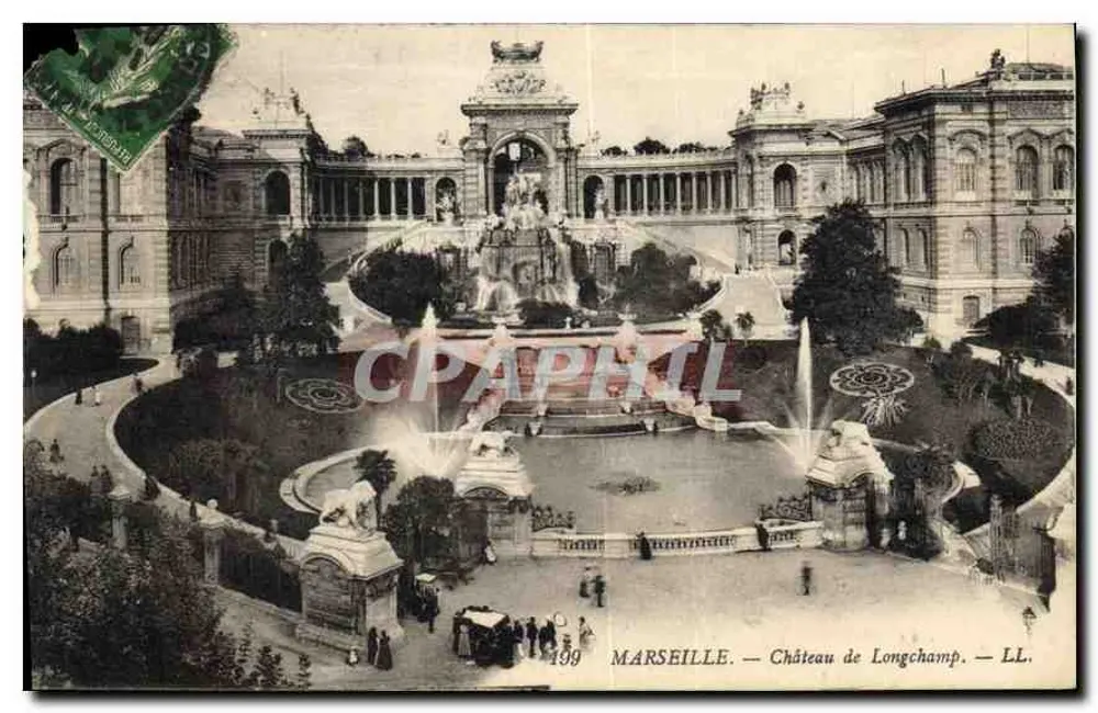 Marseille — Château de Longchamp — LL. — n° 199 - Frente