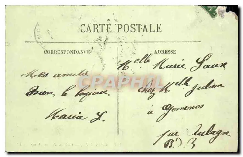 Marseille — Château de Longchamp — LL. — n° 199 - Verso
