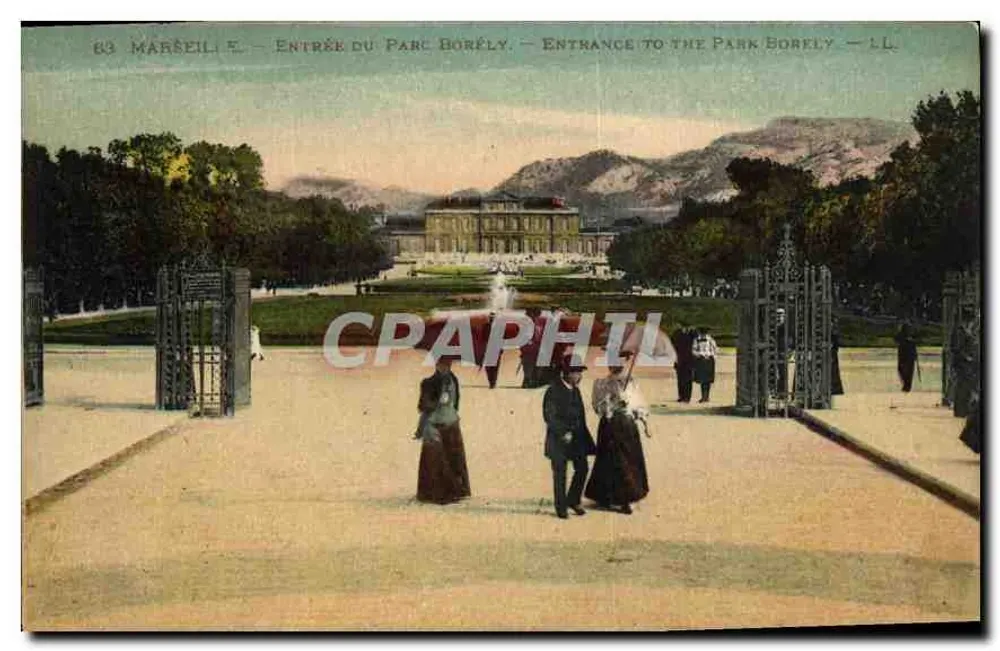 Entrada do Parc Borély — Marselha — LL - Frente