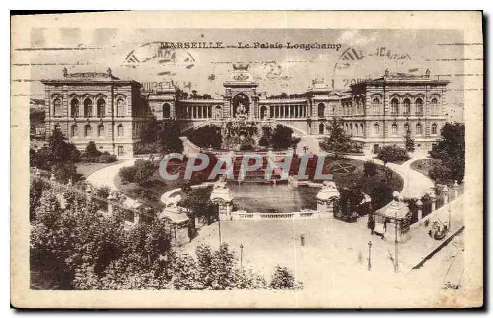 Marselha — O Palácio Longchamp — editor desconhecido, número de série não visível - Frente