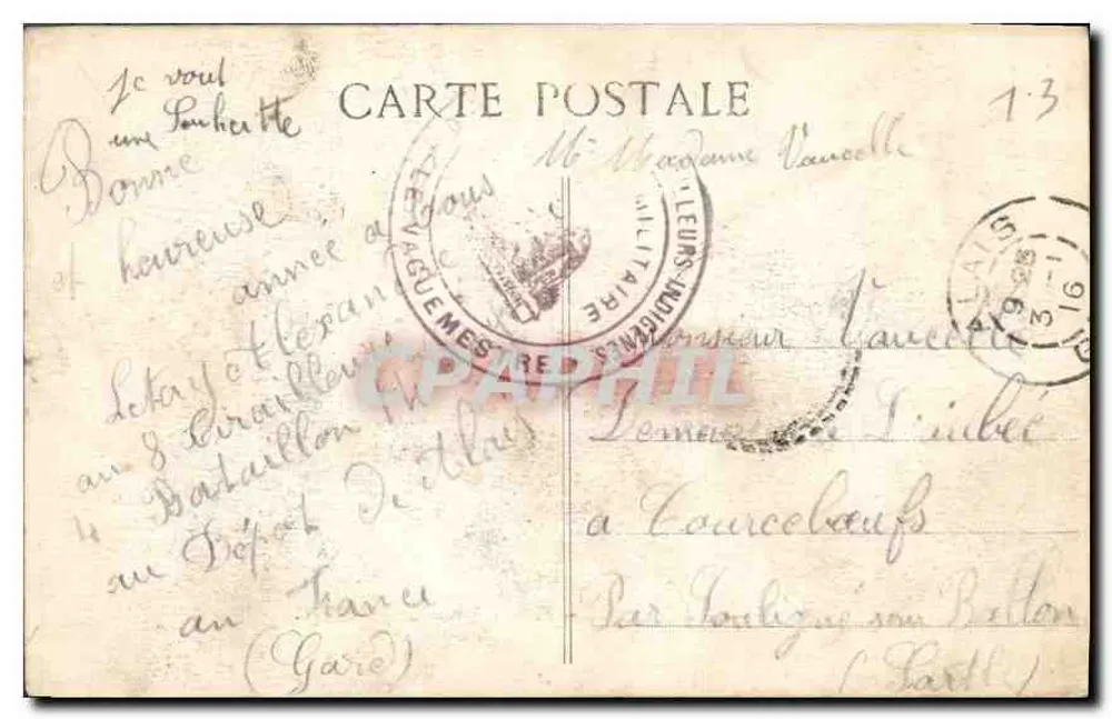Marselha - Palácio Longchamp — E. L. - Verso