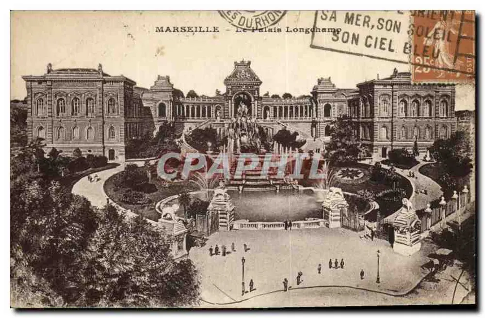 Marseille — O Palácio Longchamp — Editor: Les Éditeurs du Rhône - Frente