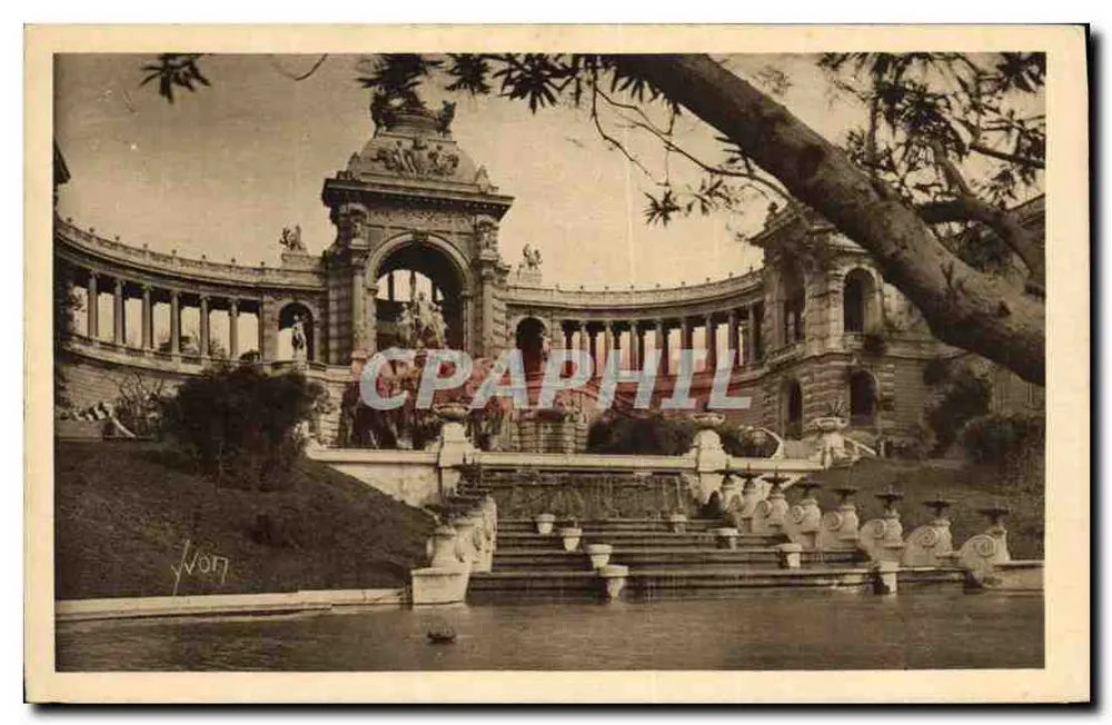 O Palácio Longchamp — Marselha — Éditeur La Douce France, n°32 - Frente
