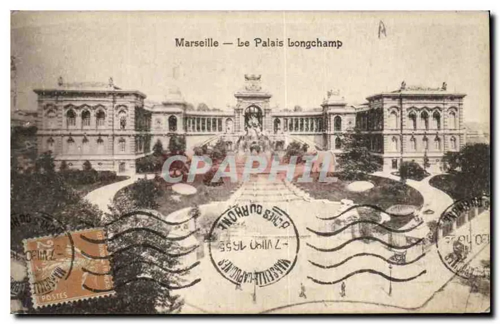 Marseille — O Palácio Longchamp — Editor não identificado - Frente