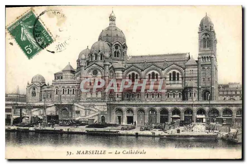 MARSEILLE — A Catedral — Edição das novas galerias - Frente