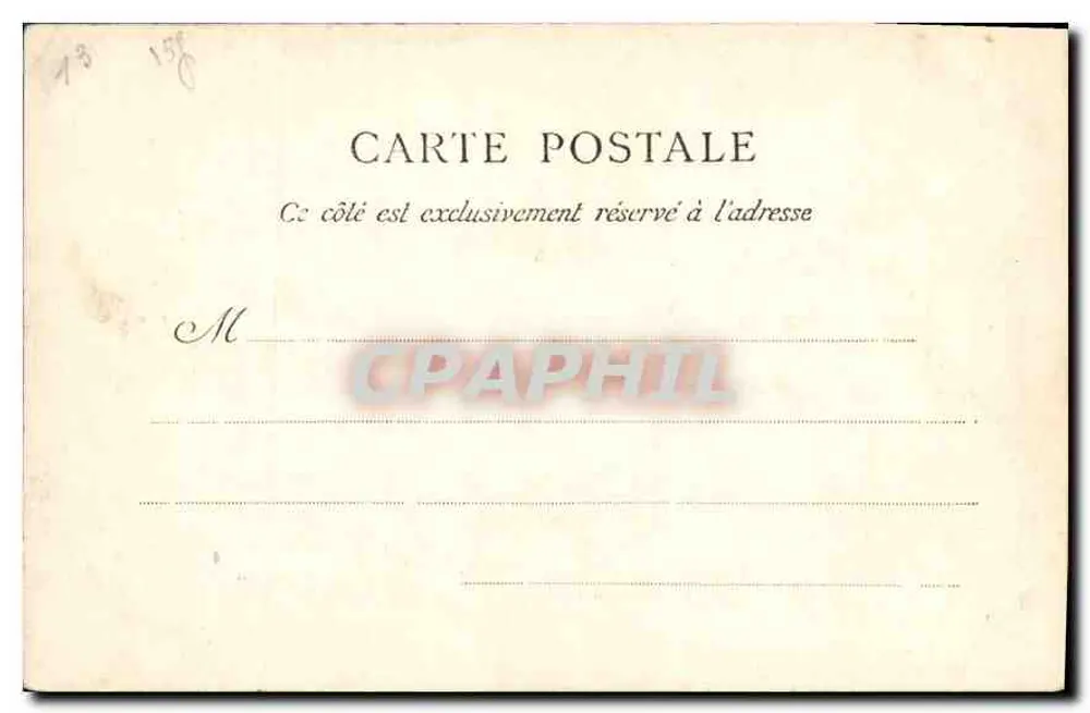 Marseille — O Forte Saint-Jean — E. L. D. Paris - Verso