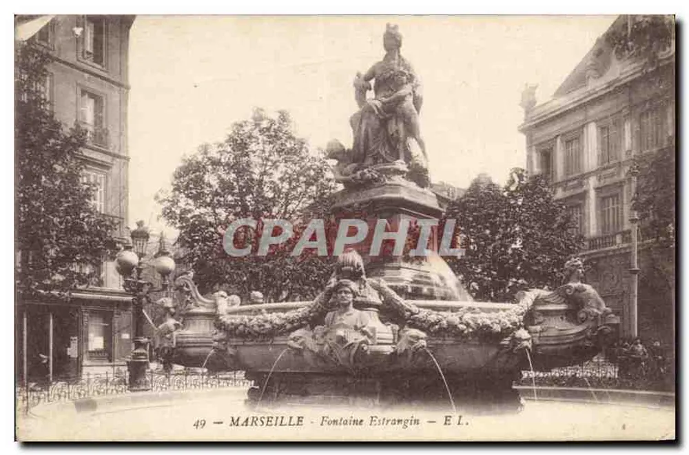 Marseille - Fontaine Estrangin — E.L. n°49 - Frente
