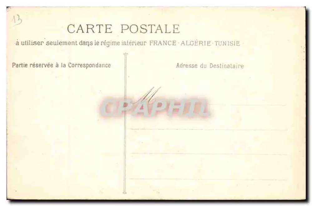 Marseille - Nossa Senhora da Guarda — editor F. Lacour, n°13 - Verso