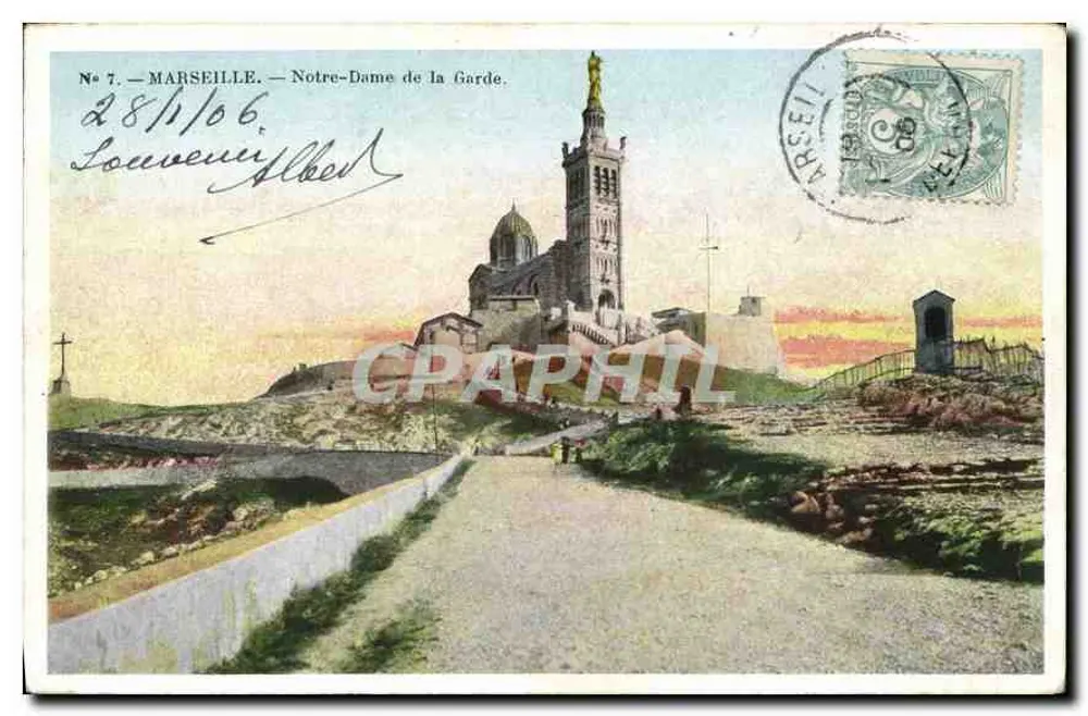 Marselha — Nossa Senhora da Guarda — Edição C. Marselha, N° 7 - Frente