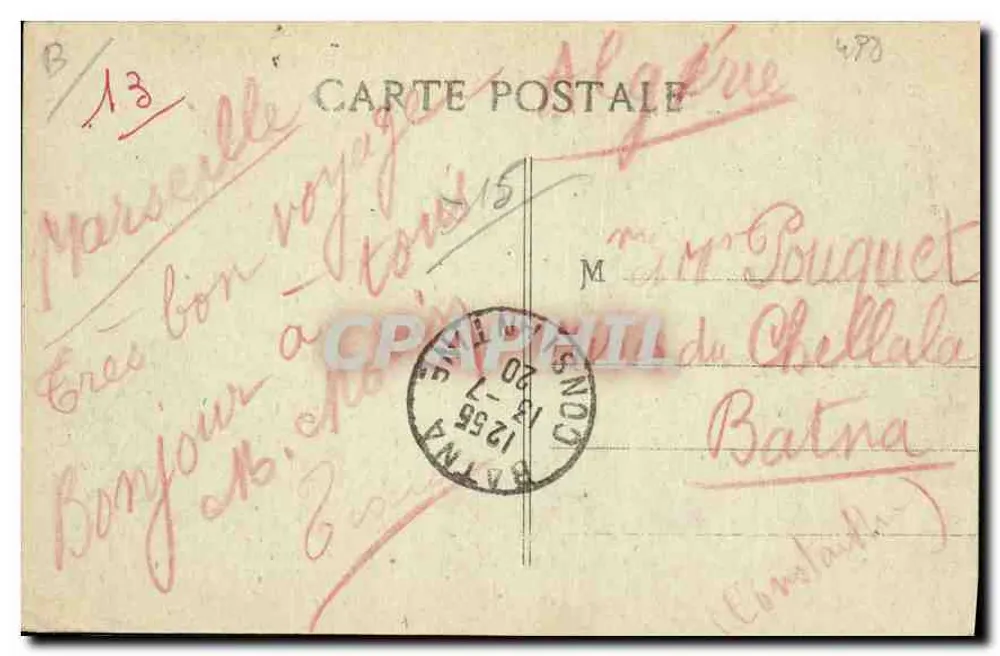 Marselha — A Catedral — P.B. — editor P.B. - Verso