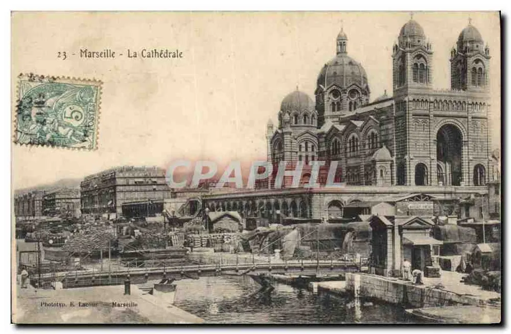 Marseille - A Catedral — Fototipia. E. Lucour, n°23 - Frente