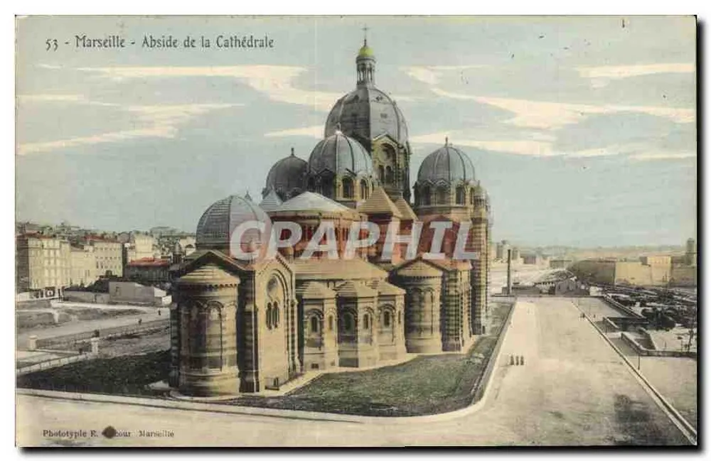 Marselha - Abside da Catedral — Fototipo E. Labour, Marselha, n°53 - Frente