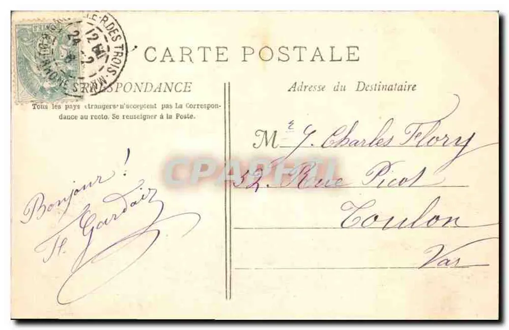 Marselha - Abside da Catedral — Fototipo E. Labour, Marselha, n°53 - Verso
