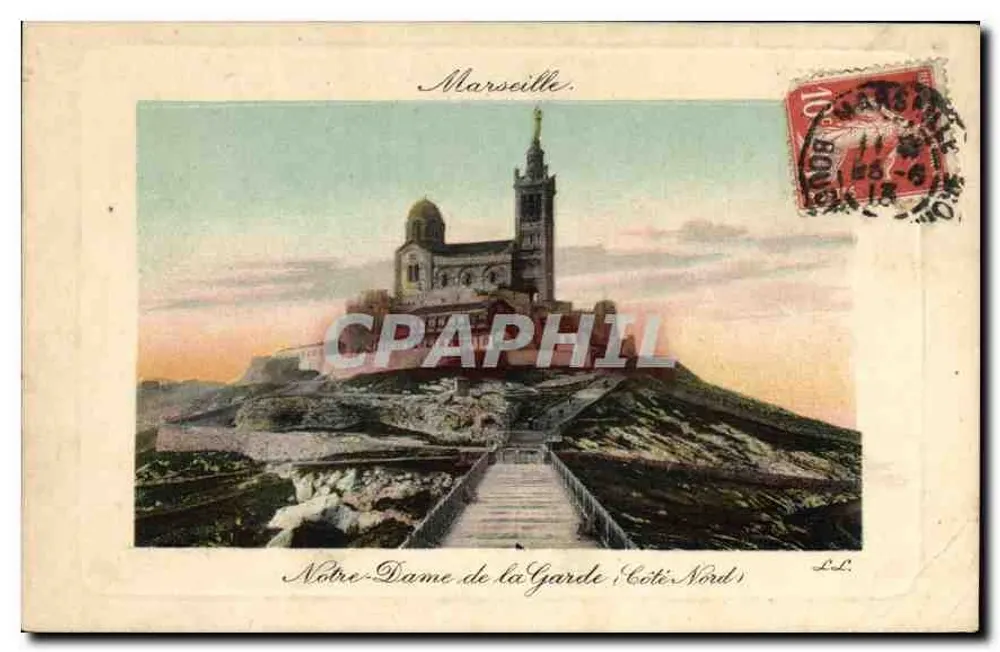 Notre-Dame de la Garde — vue du côté Nord — éditeur L.L. (Lyon, n° 13) - Vorderseite