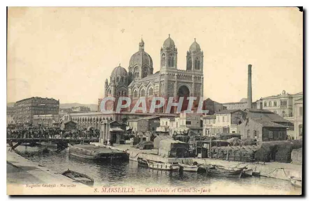Marseille — Kathedrale und Kanal Saint-Jean — Magnanim General - Marseille - Vorderseite