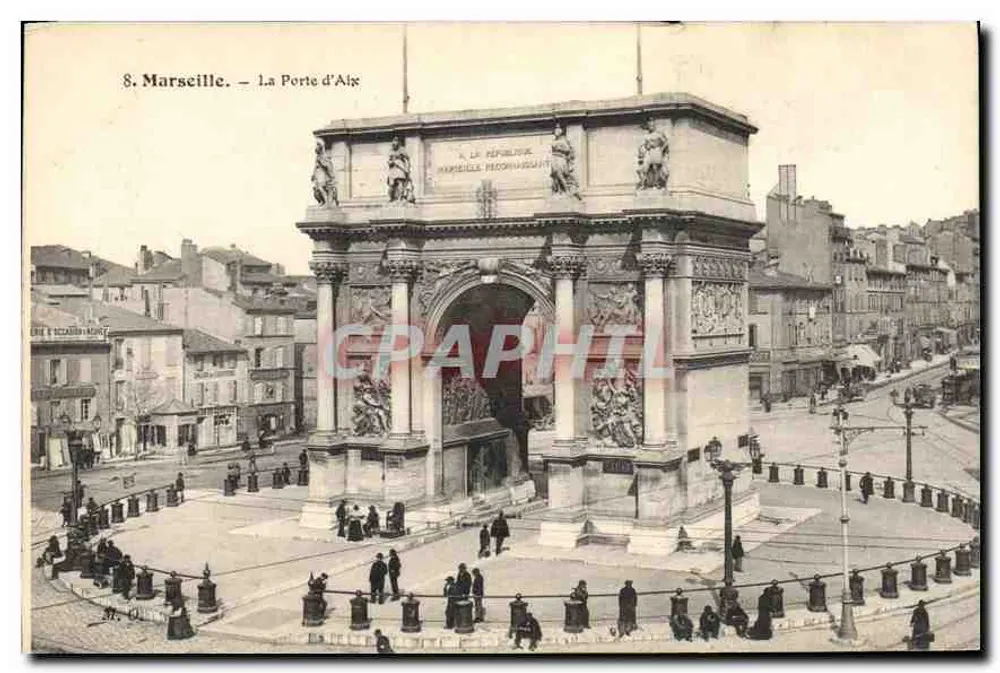 Marseille — A Porta de Alès — editor M. Olivierz, edição (esc. Nadar) - Frente
