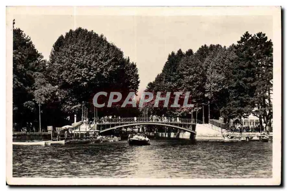 Ponte sobre um lago — Anney - Haute-Savoie — Edição GIL, Annecy - Frente