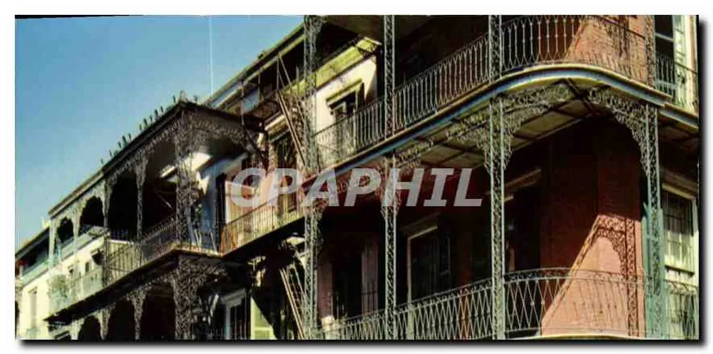 Balcons der St. Peter Street — New Orleans — Verlag: Grant L. Robertson - Vorderseite
