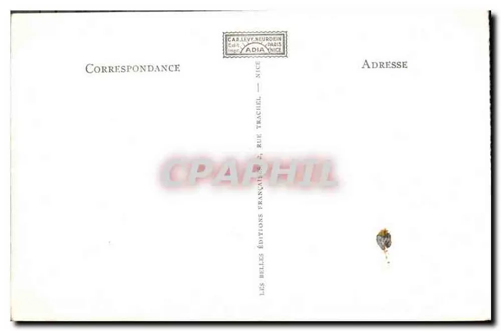 Grimaldi-Ventimiglia — Ponte San Luigi, italienisch-französische Grenze — Car Levy Neurdein, Nr. 104 - Rückseite
