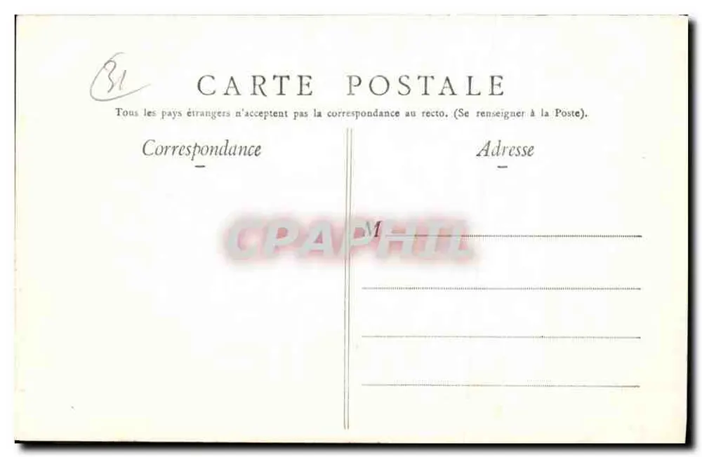 Toulouse — O Grand-Rond — Edição especial dos Magasins La Cartoile - Verso