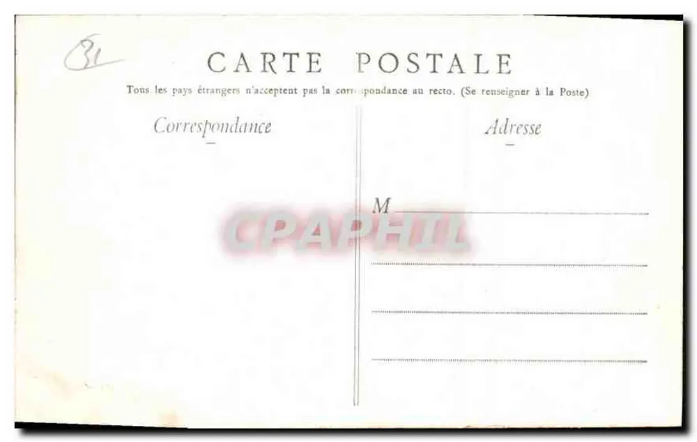 Toulouse — Basílica de São Sernin — Edição especial dos Magasins « Au Capitole » - Verso