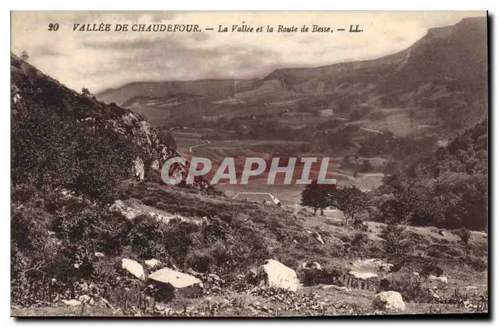 Tal von Chaudefour — Das Tal und die Straße von Besse — LL. - Vorderseite