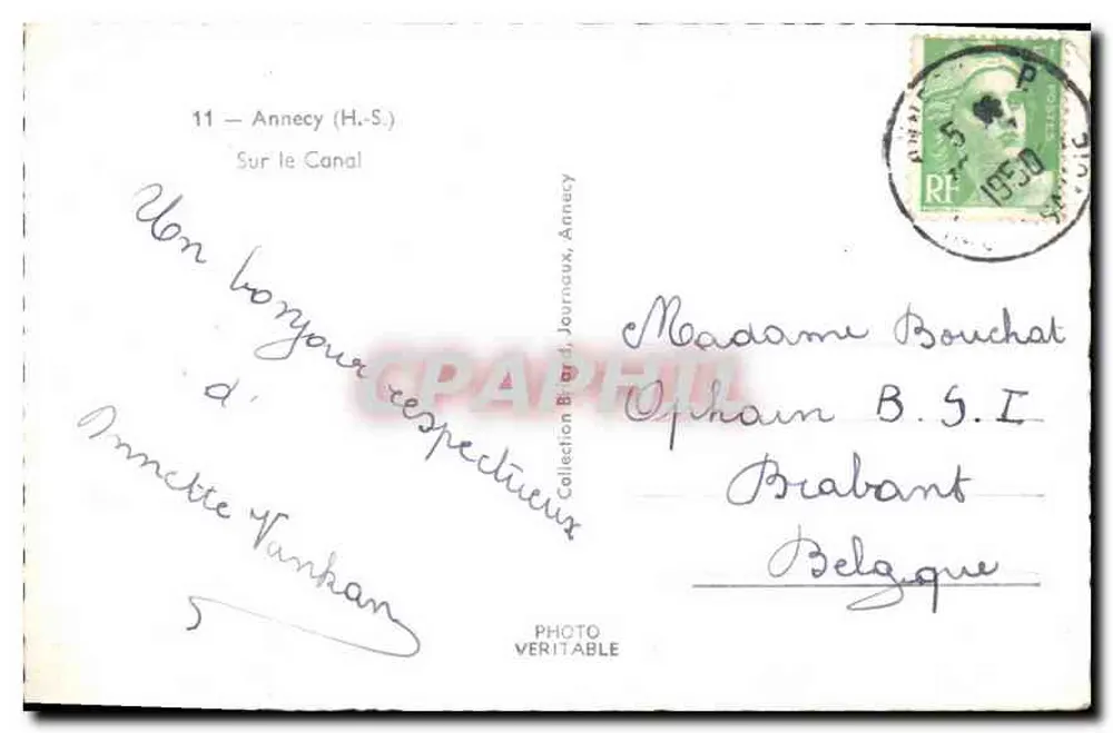 Annecy — Sobre o Canal — Jamsol - Verso