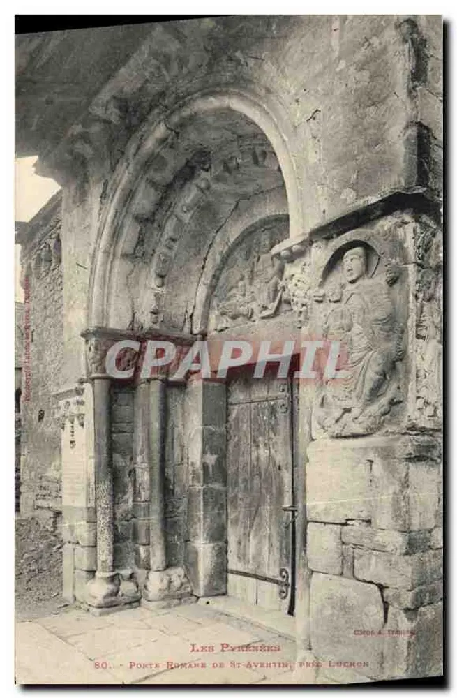 Porta Romana de St-Aventin, perto de Lockon — Editor A. Tronche, n° 80 - Frente