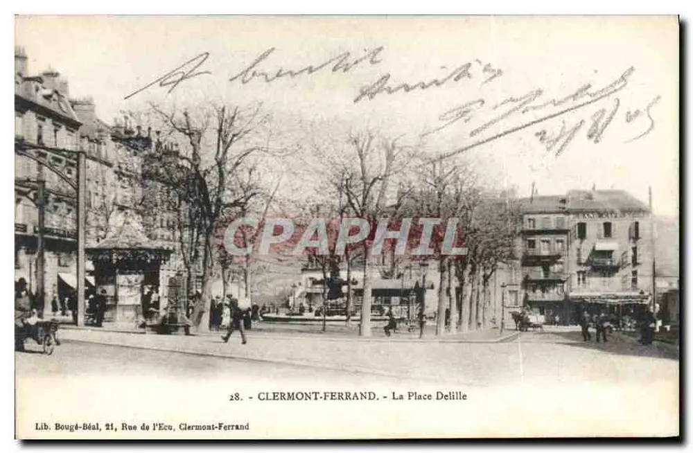 Clermont-Ferrand - A Place Delille — Lib. Bougée-Béal, 21, Rue de l'Ecu - Frente