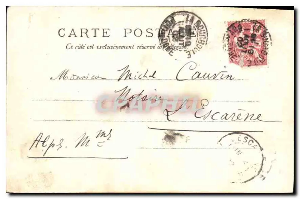 O Mont-Dore. Vista geral — editor V.P. No. 881 - Verso