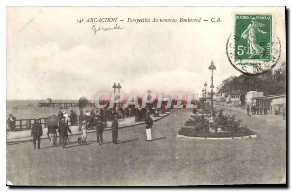 Arcachon — Perspectiva do novo Boulevard — C.B. - Frente
