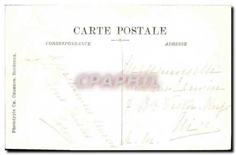 Arcachon — Perspectiva do novo Boulevard — C.B. - Verso