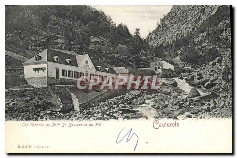 Die Thermalbäder von Petit St. Sauveur und du Pré — Cauterets — R.&J.D. 11101,12 - Vorderseite