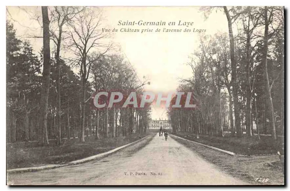 Saint-Germain-en-Laye — Ansicht des Schlosses vom Avenue des Loges — V. P. Paris, Nr. 83 - Vorderseite