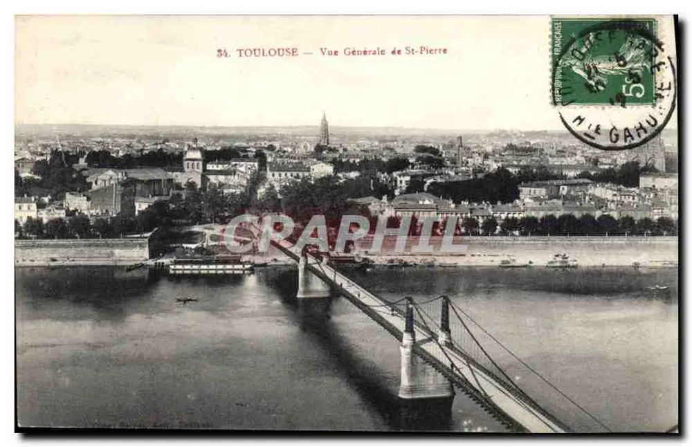 Toulouse — Vista Geral de St-Pierre — Editor: ? (n° 34) - Frente