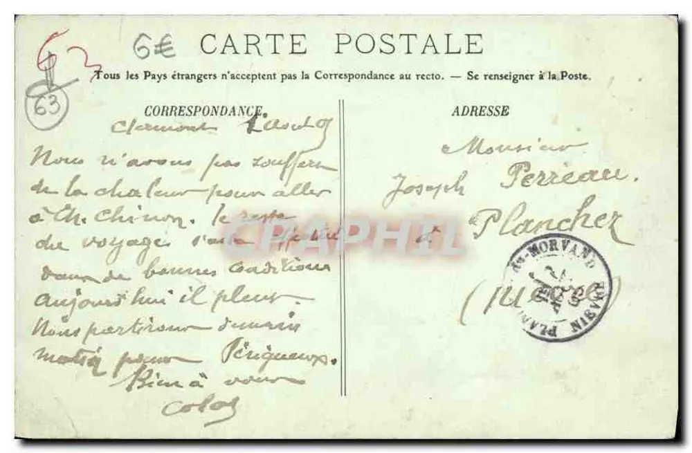 Clermont-Ferrand — Vista geral — LL. - Verso