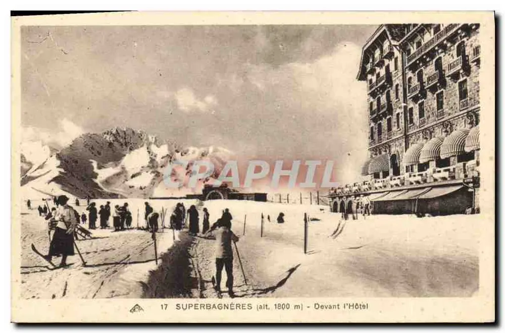 Superbagnères (alt. 1800 m) — Diante do Hotel — Editor A. Aissoneuve, Brissac - Frente