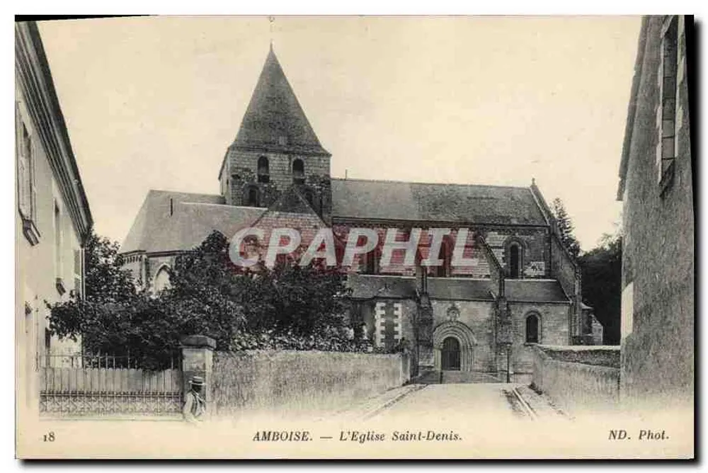 Amboise — A Igreja de São Dionísio — ND. Phot. - Frente