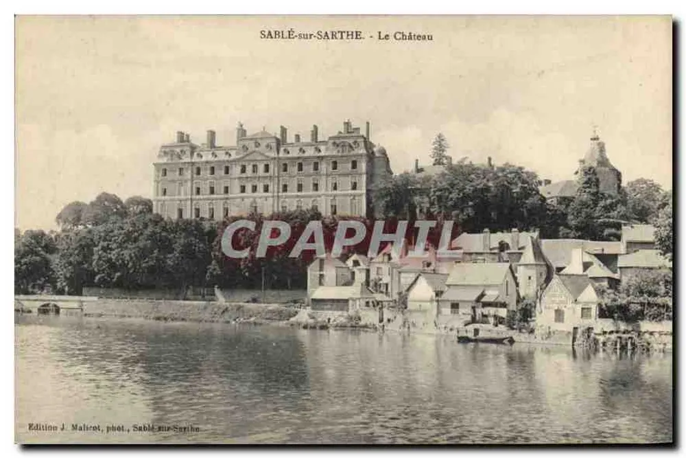 SABLÉ-sur-SARTHE - O Castelo — Edição J. Maliret, fot. Sable-sur-Sarthe - Frente
