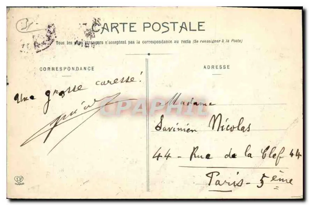 Toulouse — Vista geral sobre a Garonne — Editor: Labouche Frères Toulouse, n°1 - Verso
