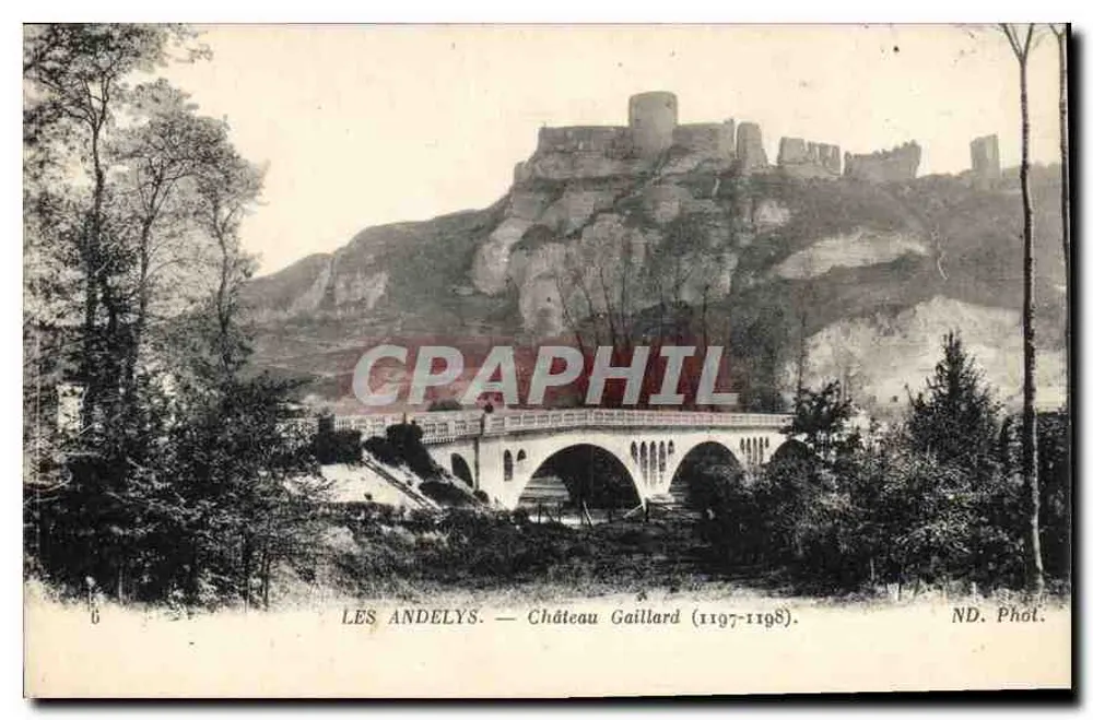 Les Andelys — Castelo de Gaillard (1197-1198) — ND. Fotografia. - Frente