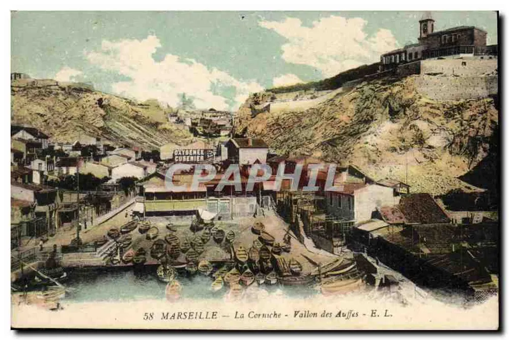 Marseille — La Corniche — Vailon des Auffes — E. L. - Voorkant