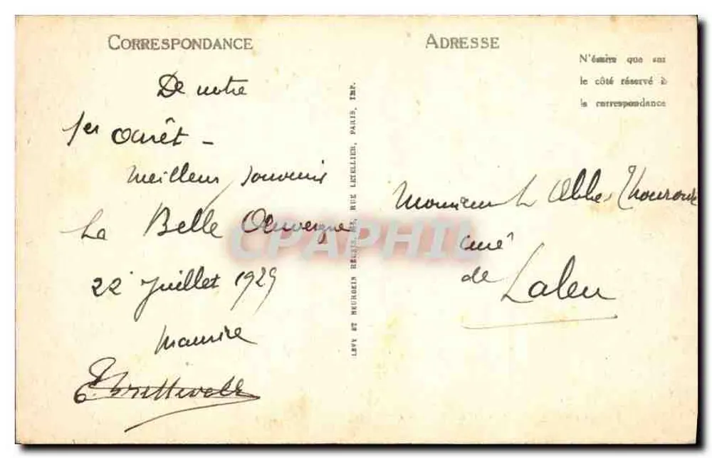 Saint-FLOUR — Vista Geral — LL - Verso