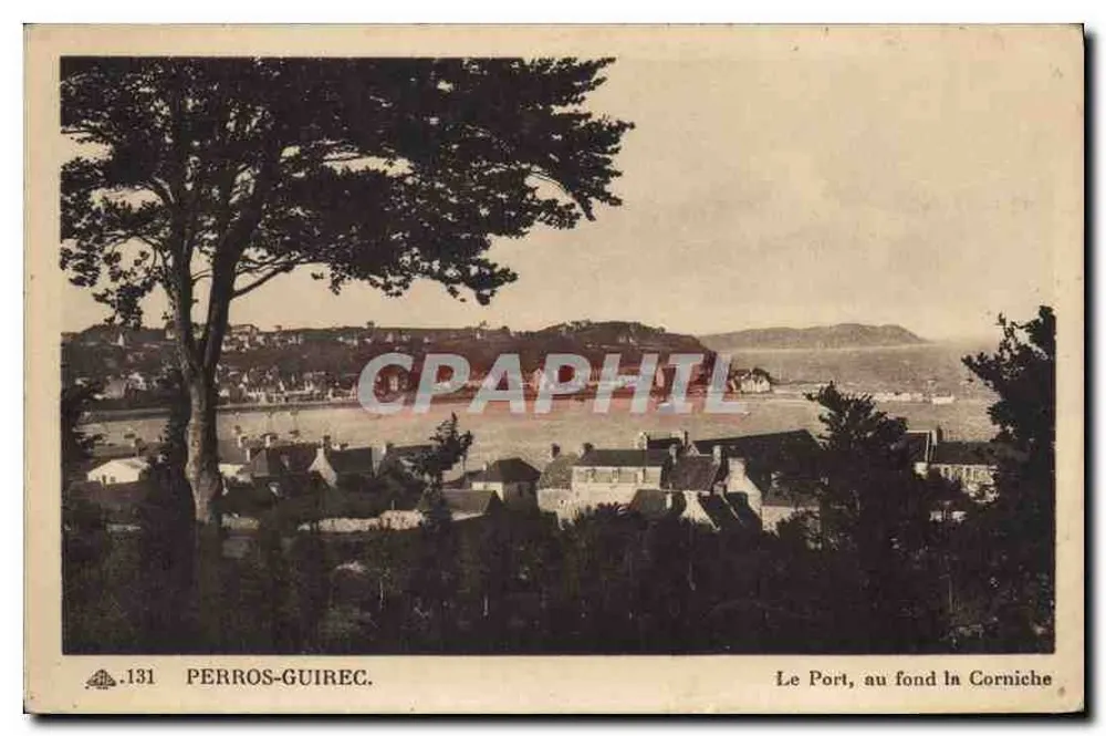 Perros-Guirec — Ansicht des Hafens und der Promenade — C. des Arts Photographiques, Straßburg - Vorderseite