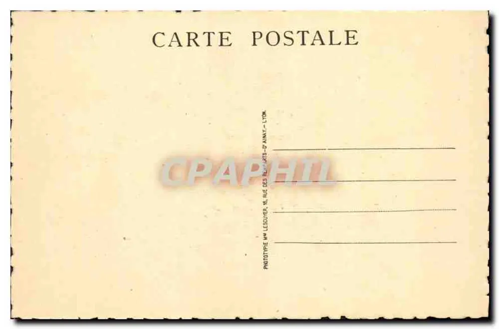 Die Präfektur und ihre Gärten — Lyon — Verlag Lyon Artistique, Nr. M. 133 - Rückseite