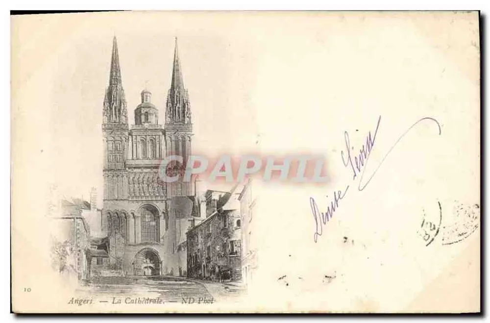 Angers — A Catedral — ND Phot - Frente
