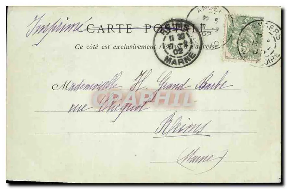 Angers — A Catedral — ND Phot - Verso