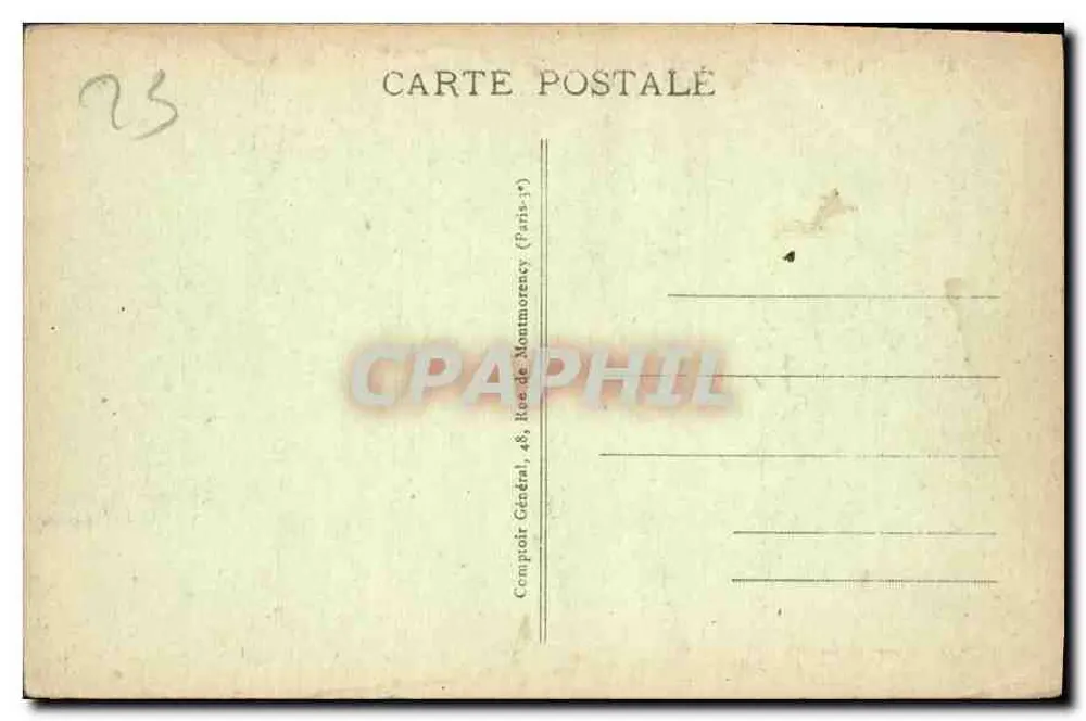 Crozant — Uma Torre das Ruínas — Compagnie Générale de Montmorency (Paris) - Verso